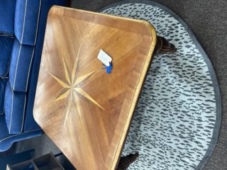 Coastal Oak Coffee Table with Compass Rose