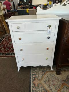 White 4 Drawer Dresser