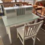 white desk