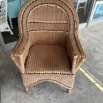 woven wicker chair