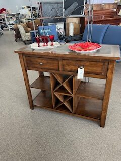 Tile Top Wine Console