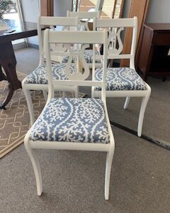 set 4 coastal dining chairs