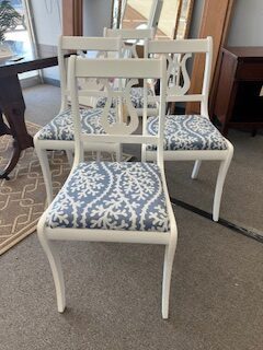 set 4 coastal dining chairs