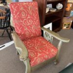 vintage wooden recliner