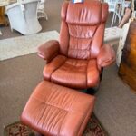 Eames style chair and ottoman