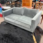 gray loveseat