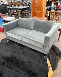 gray loveseat