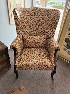 Faux Animal Print Arm Chair