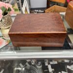 burl wood lap desk