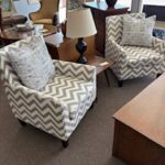 chevron pattern chairs