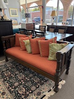 antique cane couch