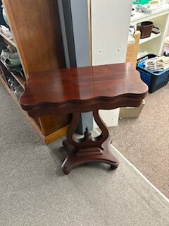 mahogany card table