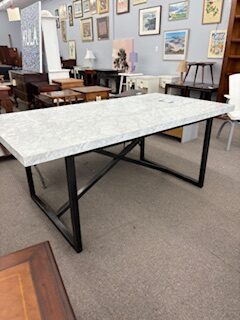 marble top dining table