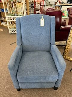 blue manual recliner