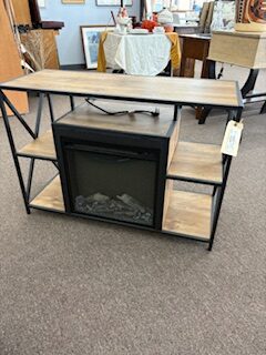 fireplace media console