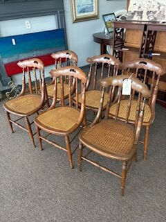 set 6 cane chairs
