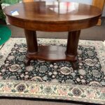 oval library table