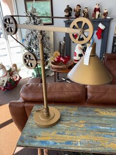 table lamp with gears