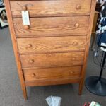 Oak 5 Drawer Oak Dresser Chest