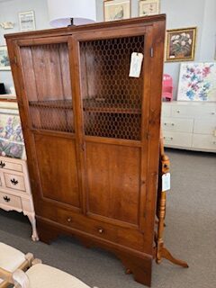 pine corner cupboard