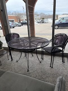 wrought iron patio set