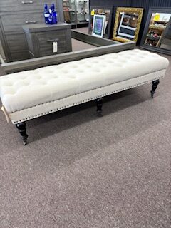 tufted bench