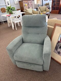 teal recliner