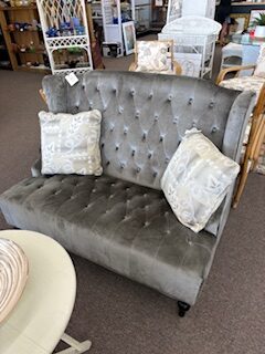 gray settee