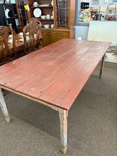 antique farm table