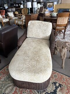 wicker chaise