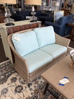 wicker loveseat