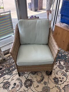 wicker couch