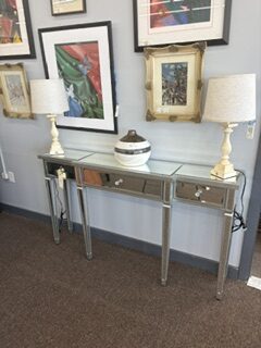 mirrored console