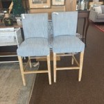 ticking stripe stools