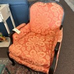 Damask French Provincial Chair