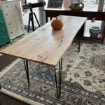 Live Edge Rustic Farm Dining Table