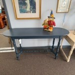 Navy blue console table