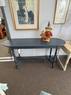Navy blue console table