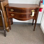 Bow Front 2 Drawer Console Sofa Table Sideboard