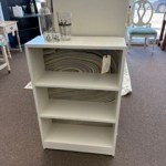 Cream Bookcase with Decorative Paper Backing