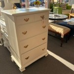 Artisan Painted 5 Drawer Tall Chest Bureau Dresser